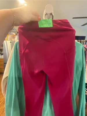 Lululemon Pink-Magenta leggings with Logo thumbnail 12