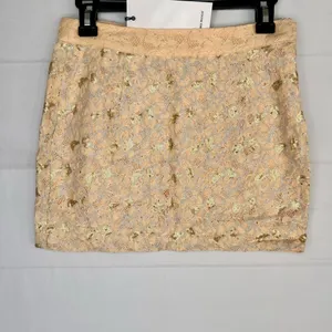Vero Moda Sequins and Lace Mini Skirt Size 165/68A US 6 thumbnail 3