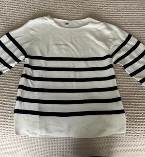Striped Sweater White thumbnail 1