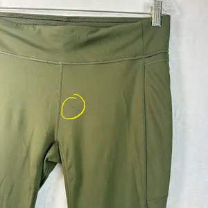 Calia Olive Green High Rise Athletic Leggings with Pockets AX32305F Large thumbnail 3