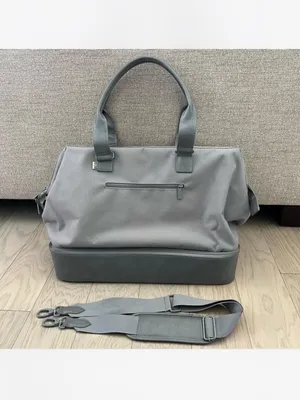 BEIS The Convertible Weekender Bag in Grey thumbnail 4