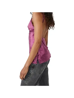 Free People All Night Velvet Tank Top Size S Purple (Fig Jam) thumbnail 2