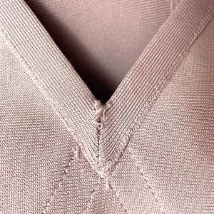 ASOS NWT The Girlcode Bandage V Neck Bodycon Midi Dress Lilac Mauve Women’s Size 6 thumbnail 9