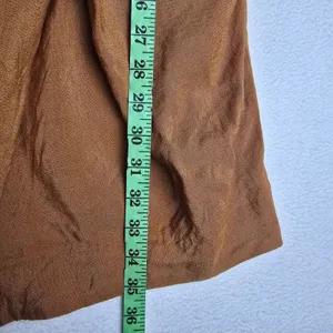 Mango Suit 34Y Burnt Orange Linen Blend V-Neck Mini Dress 3/4 Sleeve‎ Size 4 thumbnail 11