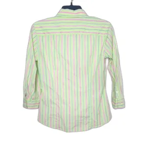 Lilly Pulitzer Vintage White Label Button Down Top Preppy Resortwear Size 4 thumbnail 2
