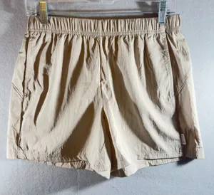 485 | NWT‎ OFFLINE by Aerie Chill Satin Track Short Womens S Tan thumbnail 1