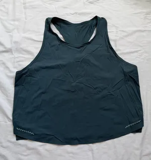 Fabletics Teal Racerback‎ Running Tank Top Reflective Activewear thumbnail 1