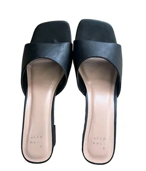A New Day square toe black heel thumbnail 1
