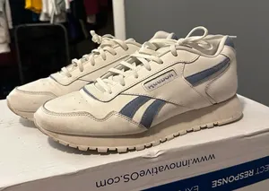 Reebok White Sneakers with Light Blue Trim thumbnail 1