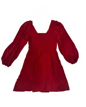 Abercrombie Red Long Sleeve Mini Dress thumbnail 4