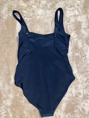 NWT Old Navy Black One-Piece Swimsuit with Ruched Sides thumbnail 3