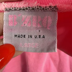 Vtg 90s L Large Mock Neck Long Sleeve‎ Shirt B'ZRQ Hot Pink Grunge Skater Edgy thumbnail 6