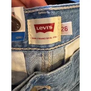 Levis Jeans Women‎ 26 Blue Denim Premium Cool Eco Performance Cargo NWT Retro thumbnail 14