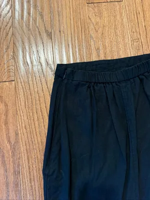 Old navy black linen midi skirt size xs thumbnail 6