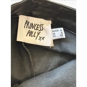 Princess Polly Black Faux Leather High Waisted Shorts Size US 0 Vegan Leather thumbnail 2