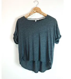 Victoria's Secret Grey Tee Shirt Size Large thumbnail 1