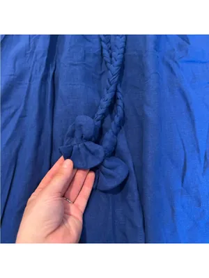 NWT FARM Rio Navy Blue One Shoulder Asymmetrical Ruffled Midi Sundress XS thumbnail 4