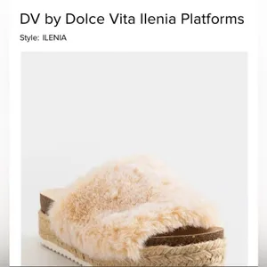 Dolce Slides vita ilenia platform fuzzy SLIPPER SLIDES size 10 NEUTRAL thumbnail 10