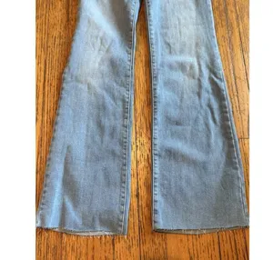 ZARA X Good American ZW Denim Sculpting Jumpsuit Flare Leg, Size 2 thumbnail 3