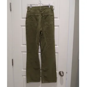 IVKO Womens Olive Green High‎ Waist Corduroy Pants EU 38 Capsule Cotton Europe thumbnail 5