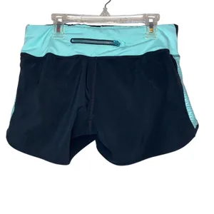 Pearl‎ Izumi Running Shorts Medium Black Aqua Zip Pocket Athletic thumbnail 4