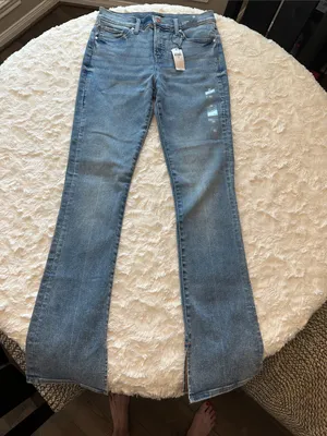 Express “Skyscraper” Mid Rise Light Wash Women's Jeans- New with Tags- 8 Regular thumbnail 7