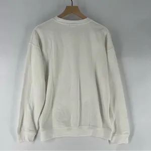 Boohoo White Grateful Sun‎ Sweatshirt Graphic 1992 Zodiac Crewneck M thumbnail 8