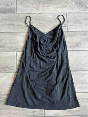 Lulu's Black Spaghetti-Strap Slip Mini Dress thumbnail 3