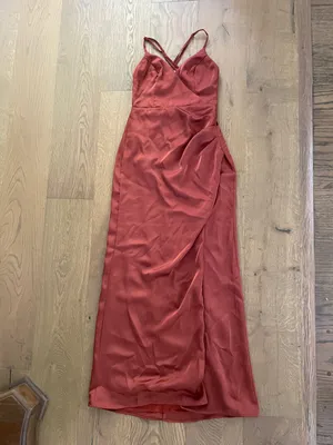 Lulus Satin Maxi Dress thumbnail 4