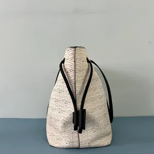 Foley + Corinna Signature Logo White Tote Purse & Leashed Wallet Pouch thumbnail 5