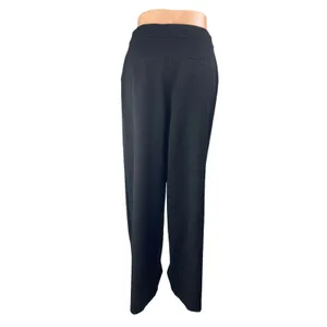 WAYF Women's Black High Rise Pleated Straight Leg Trousers Dress Pants Size XS thumbnail 2