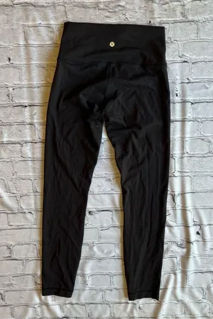 Lululemon Women’s Black Crop Leggings High-Rise Size 6 Athletic Athleisure EUC thumbnail 11