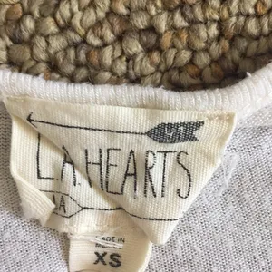 La Hearts crochet sleeve t-shirt thumbnail 3