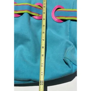 Vintage Polo Ralph Lauren Summer Canvas Tote Bag Purse Pink/Fuchsia & Blue thumbnail 10
