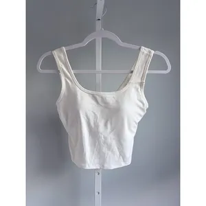 Halara White Twist Back Ribbed Tank Top Athleisure Sz XS thumbnail 2