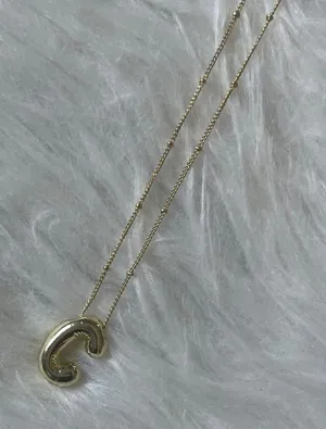 Gold bubble initial “C” thumbnail 1