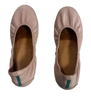 Tieks Blush Pink Leather Foldable Travel Ballet Flats Shoes Size 8 thumbnail 1