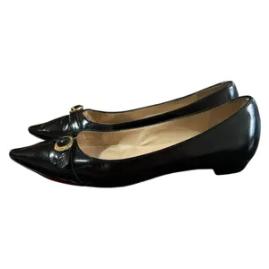 Jimmy Choo Black Patent Leather Pointy Toe Flats Womens Size 35.5‎ US 5.5 M thumbnail 4
