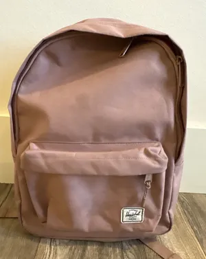 Herschel Supply Co Classic Backpack Pink Canvas School Bag Dusty Rose thumbnail 1