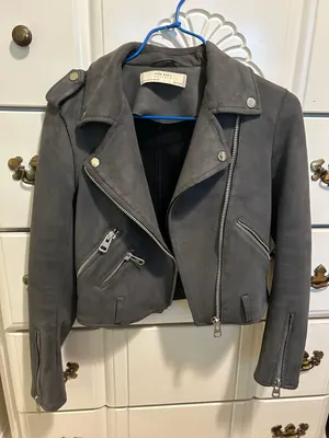 ZARA Suede Moto Jacket thumbnail 2