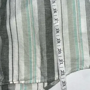 a.n.a Gray and Light Green Striped Linen V-Neck Pullover Blouse Women’s Size XS thumbnail 13