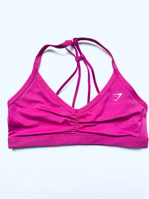 Gymshark XL Light Hold Shorts & Ruched Strappy Sports Bra Set thumbnail 4
