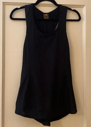 Calia by Carrie Underwood Cross Back Keyhole Tank Black Size small thumbnail 2