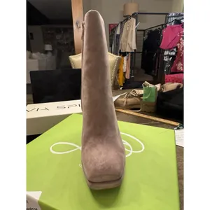 SAM EDELMAN JAYE Women's Suede Mid Calf Ankle Boots Cashmere Suede Size 8.5 thumbnail 5