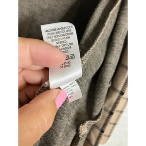Maurices Plaid Open Front‎ Cardigan Blazer Womens XL Tan Black Excellent Pockets thumbnail 6
