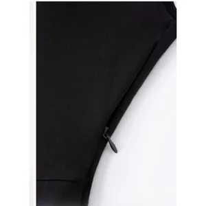 OGL Move Ponte Square Neck Midi Bra Dress with Pockets Black S thumbnail 4