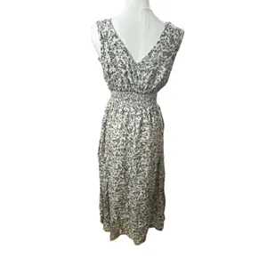 Old Navy brown floral maxi dress flattering Small Flowy thumbnail 3