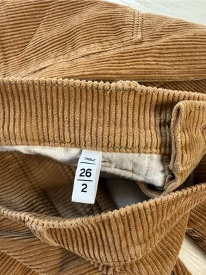 LOFT Gold Straight Leg Ankle Length Corduroy Pants thumbnail 5