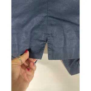 DKNY Jeans Asymmetrical Zip Jacket‎ Women Petite S Navy Moto Crop Biker Modern thumbnail 8