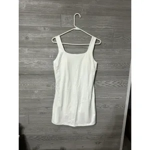 Calia Bodysuit Dress Mini Shift‎ White Sz XL Inspire Scoop Back Built In Pockets thumbnail 4